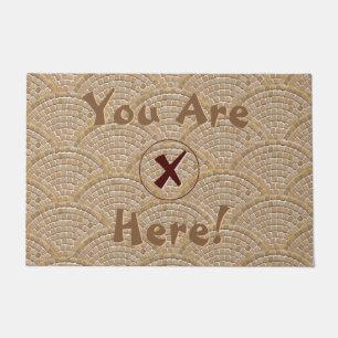 Funny X Marks The Spot Doormat