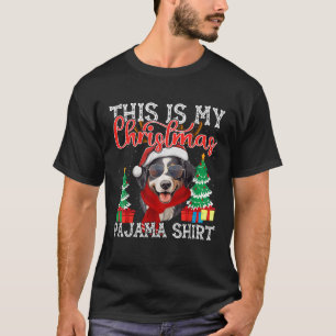 Funny X Mas Pajama Reindeer Australian Shepherd Ch T-Shirt