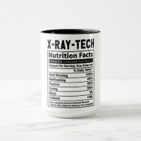 Funny X-Ray Tech Nutrition Facts