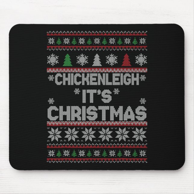 Funny Xmas Chickenleigh It's Christmas 1  Mouse Pad (Front)