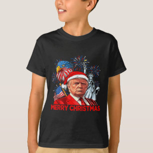 Funny Xmas Donald Trump Merry Christmas Funny 4th  T-Shirt
