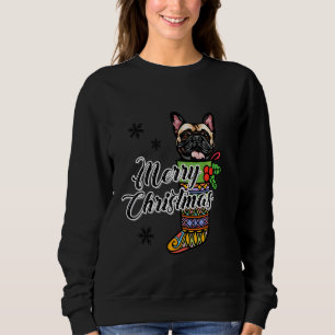 Funny Xmas For Dog Merry Christmas French Bulldog Sweatshirt