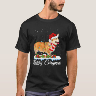 Funny Xmas Lighting Merry Corgmas Corgi Christmas T-Shirt