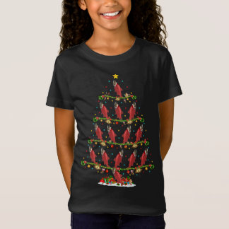 Funny Xmas Lighting Santa Red Salmon Fish Christma T-Shirt