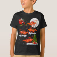 Funny Xmas Lighting Tree Santa Riding Shrimp Chris