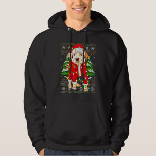Funny Xmas Lighting Ugly Santa Labrador Christmas Hoodie