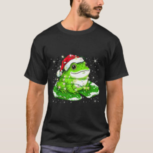 Funny Xmas Lights Frog Cute Toad Frogs Women Men K T-Shirt