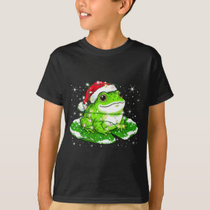 Funny Xmas Lights Frog Cute Toad Frogs Women Men K T-Shirt