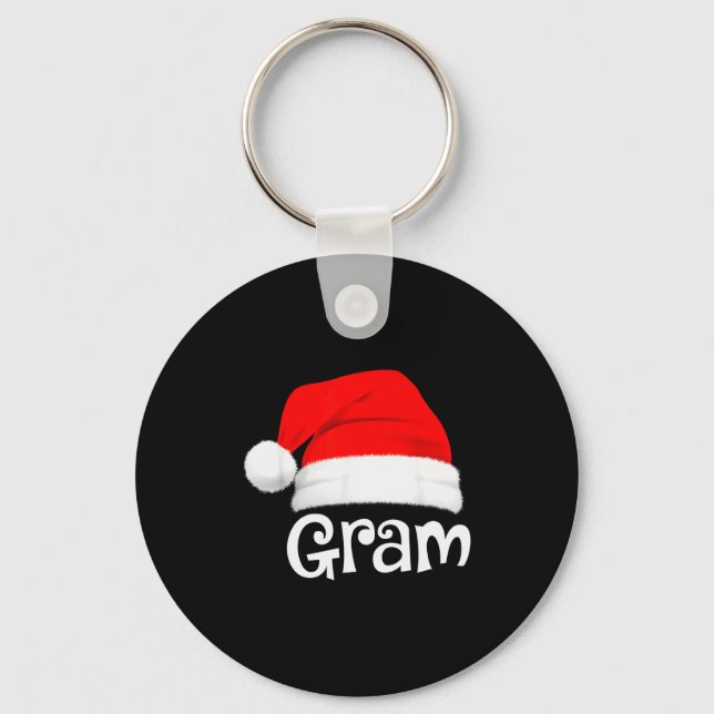 Funny Xmas Pajama Group Matching Gram Christmas Ha Key Ring (Front)