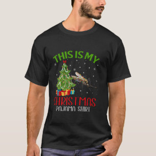 Funny Xmas Santa Lights This Is My Mosquito Christ T-Shirt