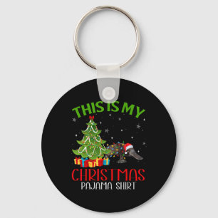 Funny Xmas Santa Lights This Is My Platypus Christ Key Ring