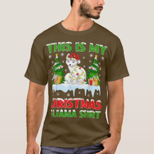 Funny Xmas Santa This Is My Arctic Fo Christmas Pa T-Shirt
