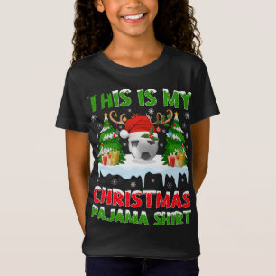 Funny Xmas Santa This Is My Soccer Christmas Pajam T-Shirt