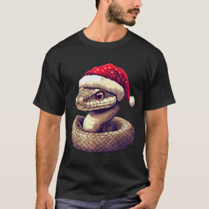 Funny Xmas Snake Lovers Christmas Pajama Snake San T-Shirt