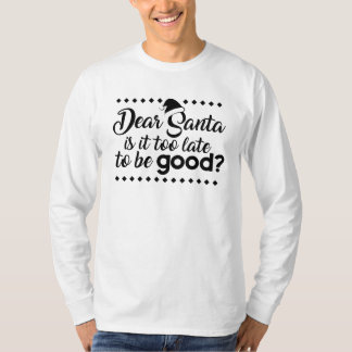 Funny xmas t-shirt black on white design