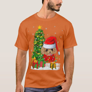 Funny Xmas Tree Family Matching Santa Toy Poodle C T-Shirt