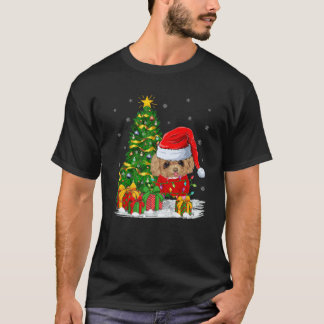 Funny Xmas Tree Family Matching Santa Toy Poodle C T-Shirt