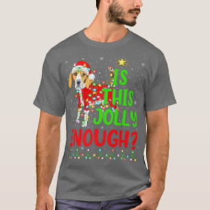 Funny Xmas Tree Is This Jolly Enough Beagle Christ T-Shirt