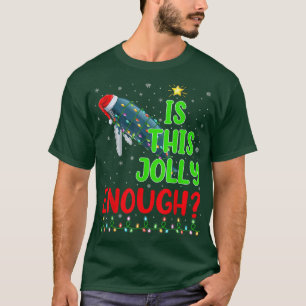 Funny Xmas Tree Is This Jolly Enough Blue Whale Ch T-Shirt