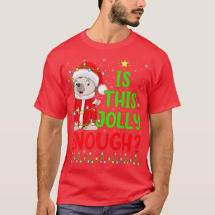 Funny Xmas Tree Is This Jolly Enough Hedgehog Chri T-Shirt