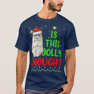 Funny Xmas Tree Is This Jolly Enough Ragdoll Cat C T-Shirt