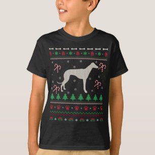 Funny Xmas Ugly Italian Greyhound Dog Christmas T-Shirt