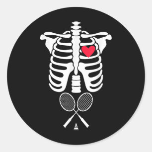 Funny Xray Halloween Costume Rib Cage Skeleton Bad Classic Round Sticker