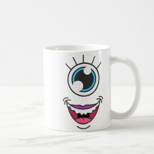 Funny Y Monster Eyeball Face Halloween  Coffee Mug