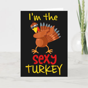 Funny Y Turkey Matching Family Group Thanksgiving Card