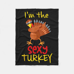 Funny Y Turkey Matching Family Group Thanksgiving  Fleece Blanket
