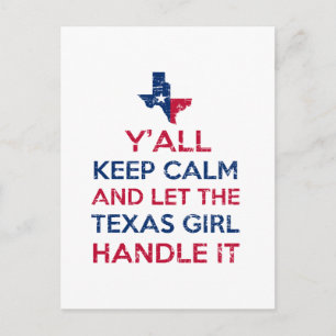 Funny Y'all Texan tees Postcard