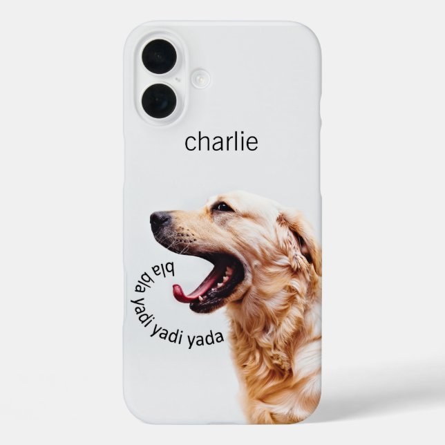 Funny Yapping Dog custom name phone cases (Back)