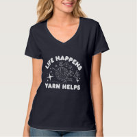 Funny Yarn Quote Knitting Humour Crochet Craft Lov