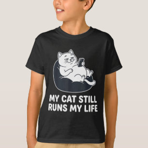 Funny Year Cat Still Runs Life Pun T-Shirt