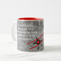 Funny Year Joke Plane Modern Editable Text