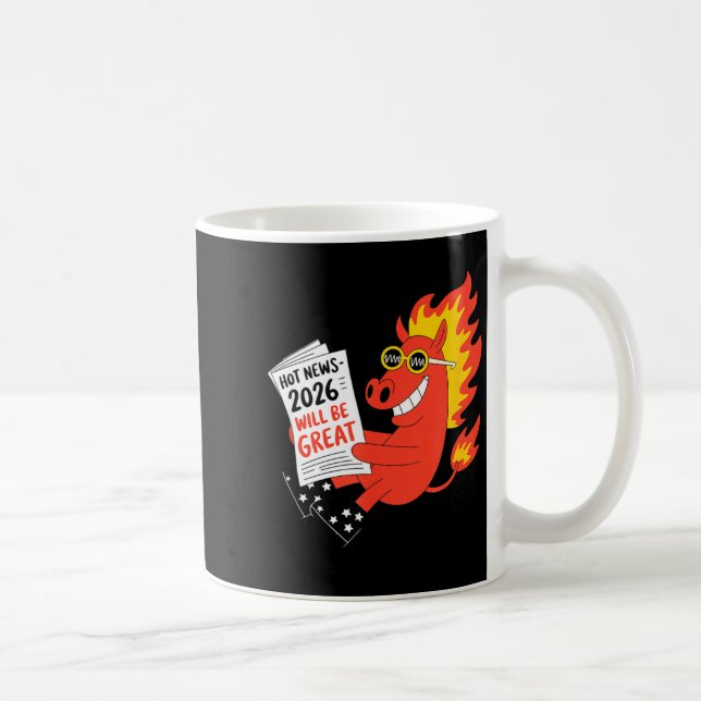 Funny Year Of The Horse – Chinese Zodiac New Year  Coffee Mug (Right)