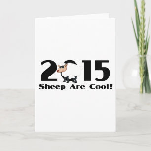Funny Year of The Sheep Ram Goat 2015 Holiday Card