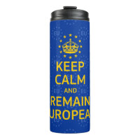 Funny Yellow Blue Keep Calm Crown Europe Art