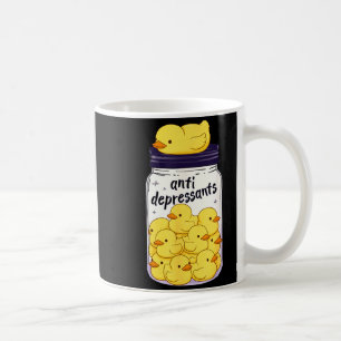 Funny Yellow Duck Anti Depressant Jar Zoo Boys Gir Coffee Mug