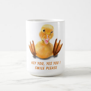 Funny Yellow Duck Mug - Custom Text