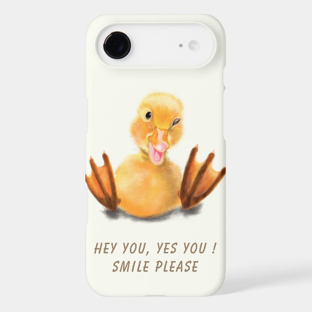 Funny Yellow Duck Playful Wink Happy Smile (Back)