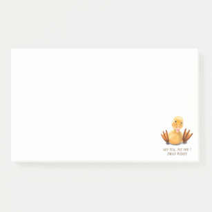 Funny Yellow Duck Sticky Notes - Smile