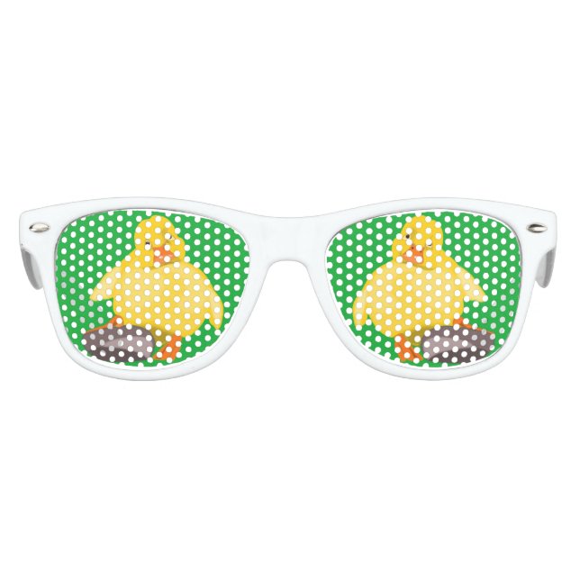 Funny Yellow Duck Sunglasses - Choose Colour (Front)