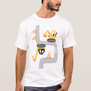 Funny Yellow Excavators T-Shirt