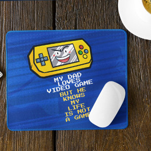 Funny Yellow Game Portable Father's Day Greeting Mouse Pad