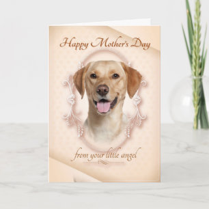 Funny Yellow Lab Mother's Day Card