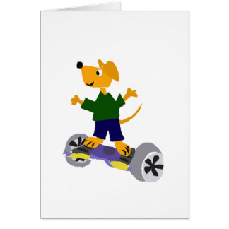 Funny Yellow Labrador Retriever Dog on Segway