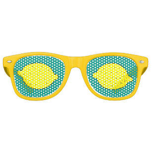 Funny yellow lemon fruit party shades sunglasses