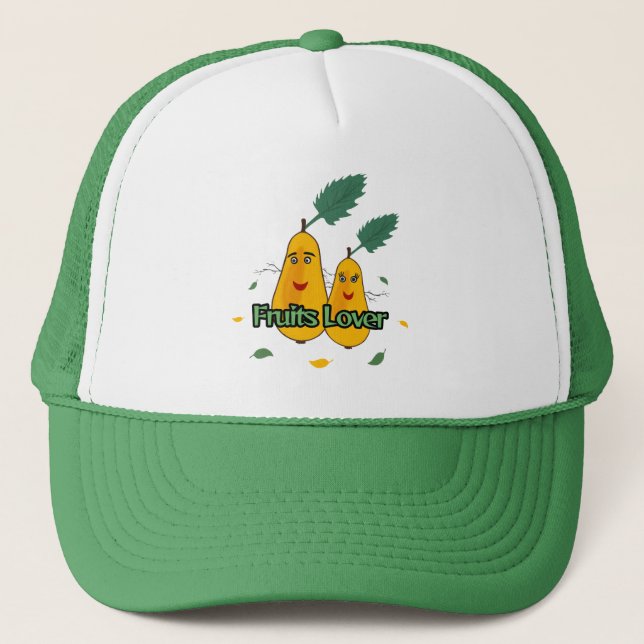 Funny yellow pears trucker hat (Front)