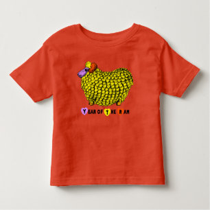 Funny Yellow Ram Chinese Year Zodiac Toddler T Toddler T-Shirt